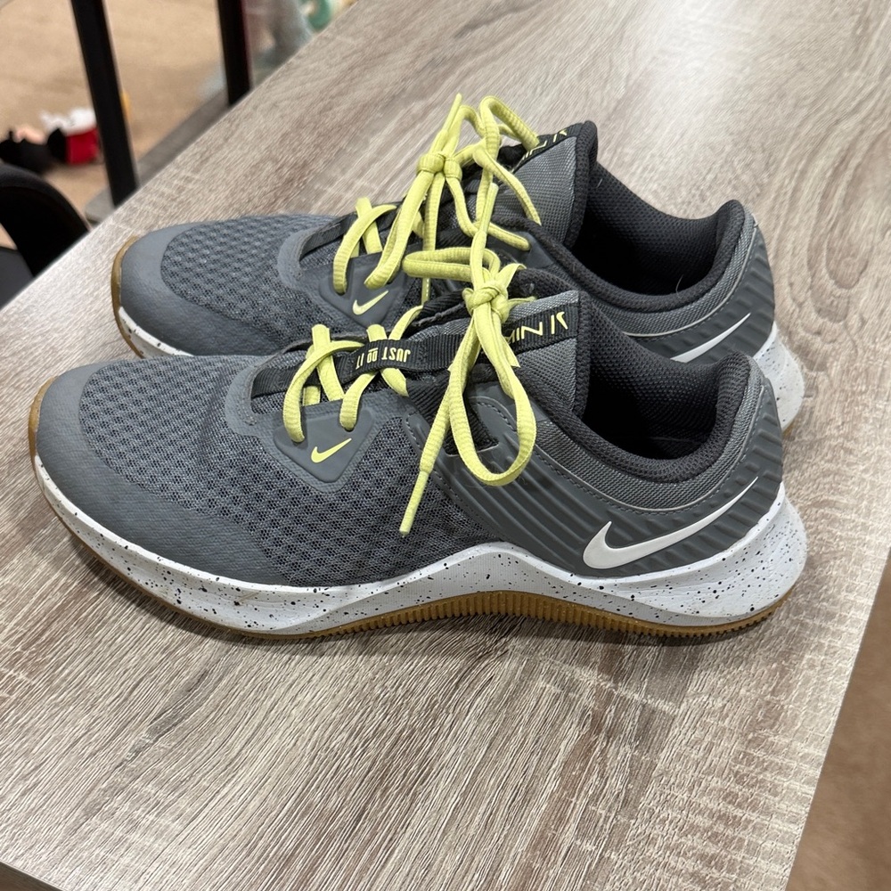 Nike Charcoal and Lime Sneakers